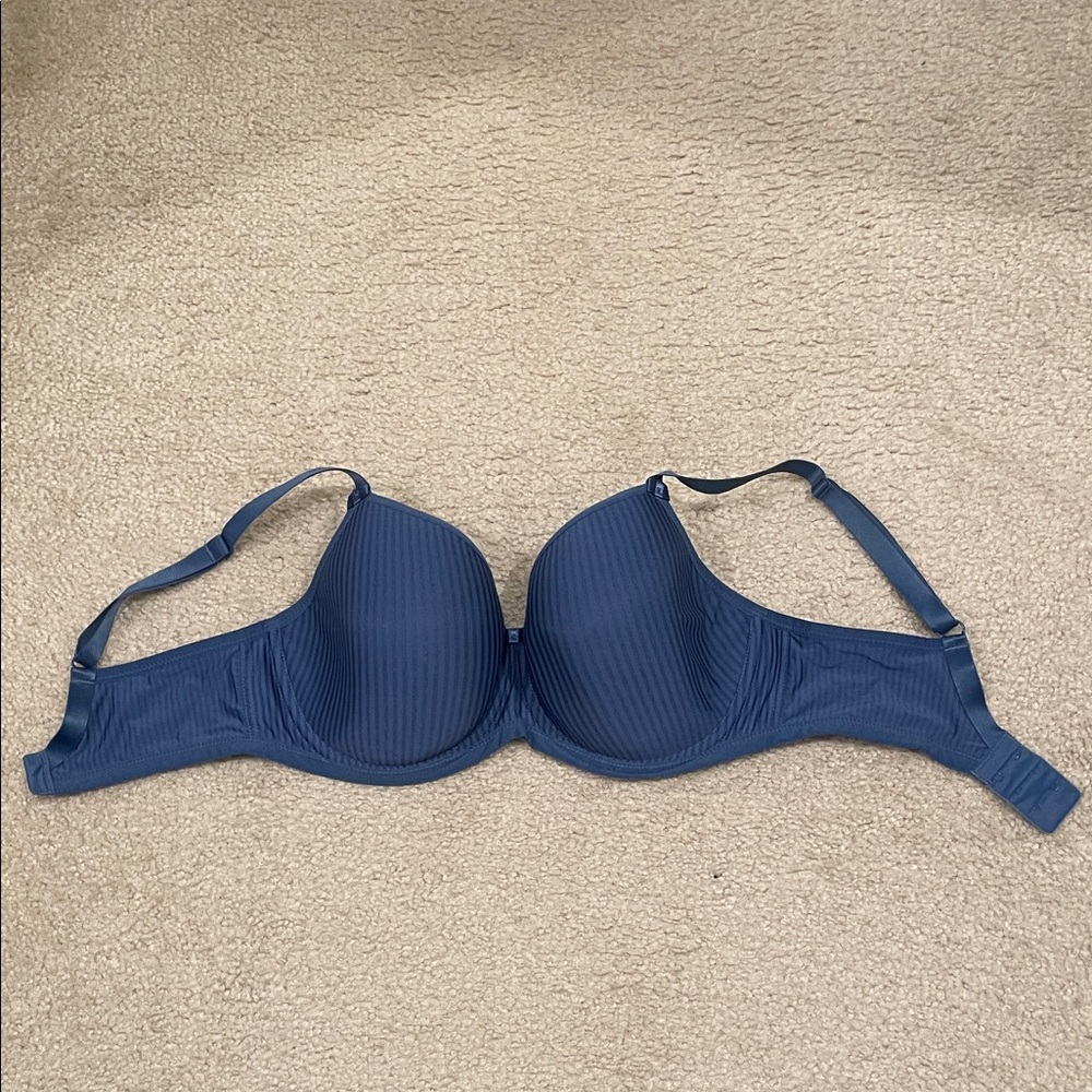 Preowned Freya Idol Underwire Molded blue T-Shirt Bras 34F